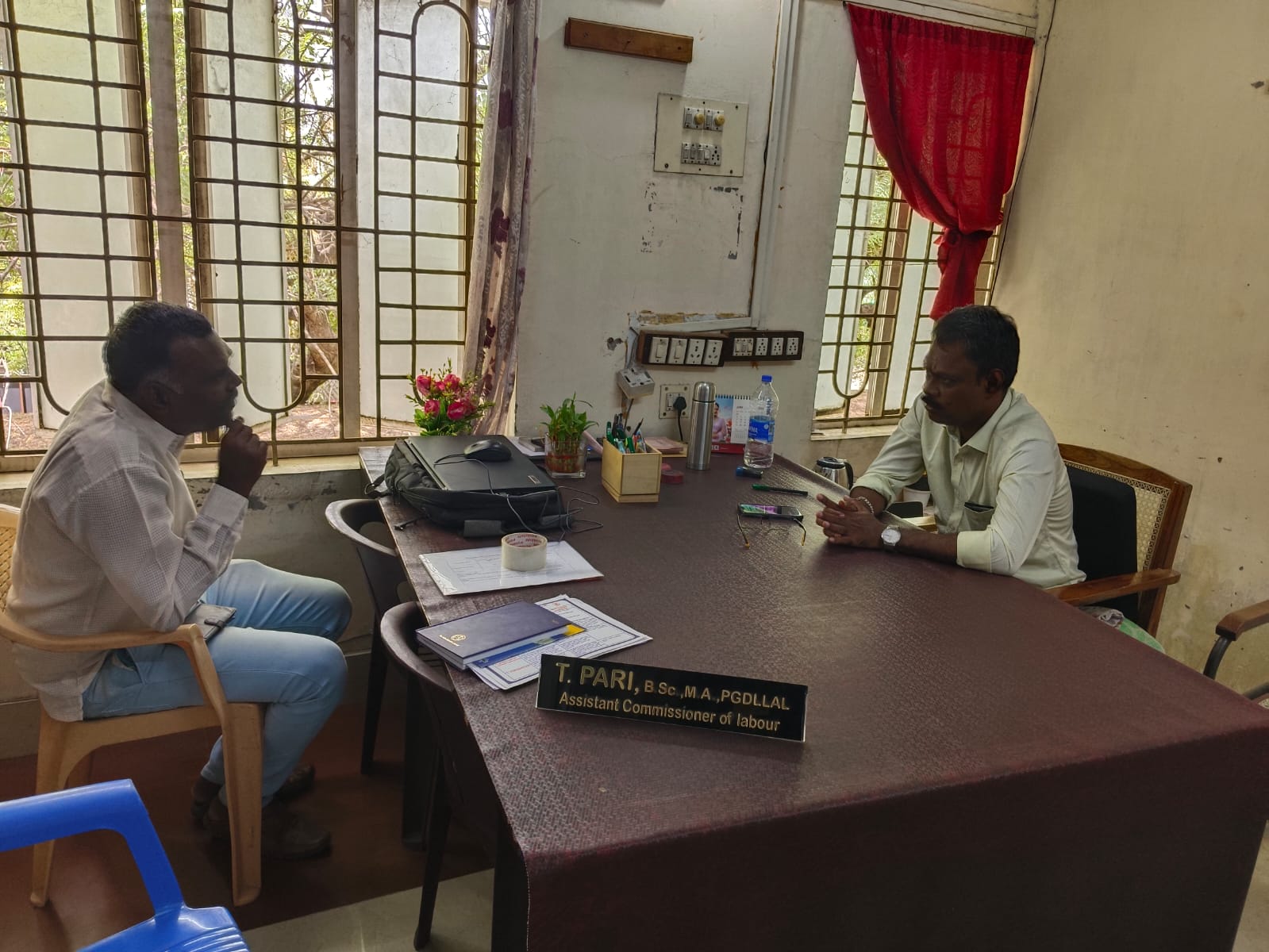 Meeting with Assistant Commissioner Enforcement, SSS, Labour Department Madurai on 24.07.2024