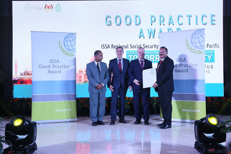 ESIC won “ISSA Good Practice Awards, Asia & The Pacific 2018” for “Administrative Solutions for Coverage Extension”