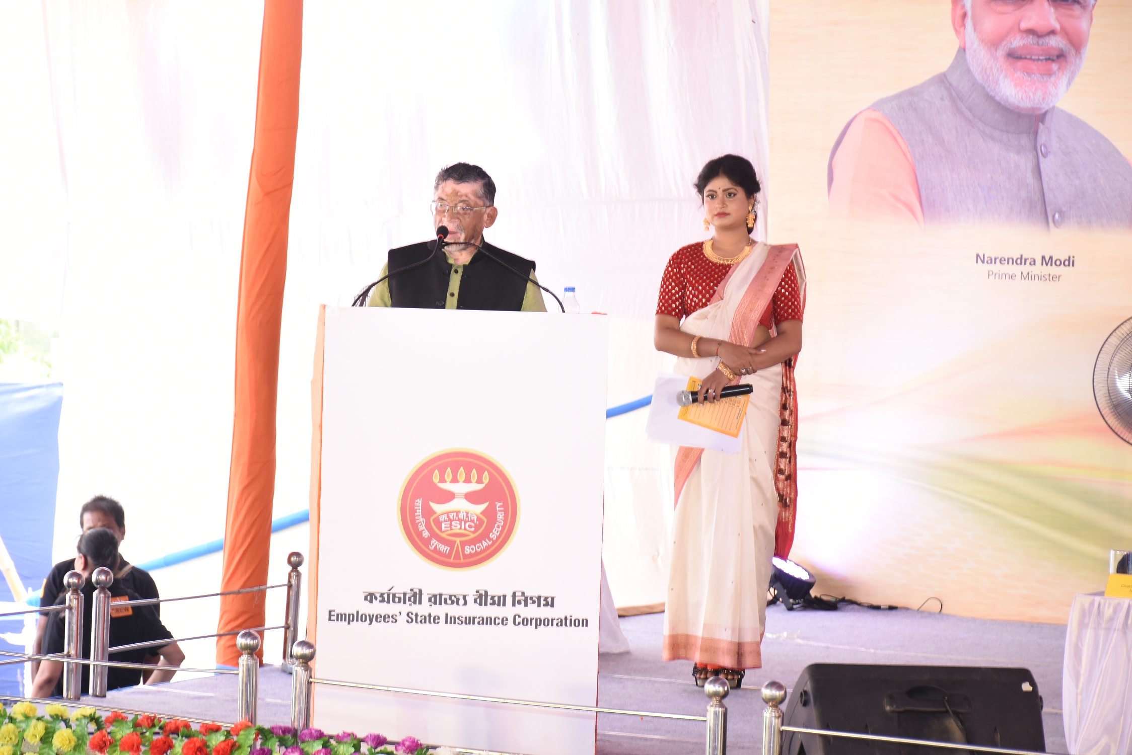 Commencement of construction work of additional 50 bedded hospital building at ESI Hospital, Asansol, W.B. on 16.08.2018