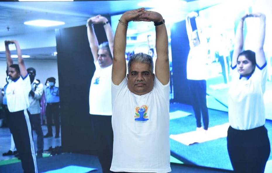 ESIC Yoga Fortnight, 7 to 21 June, 2022 launched by Union Minister for Labour and Employment on 7th June, 2022.