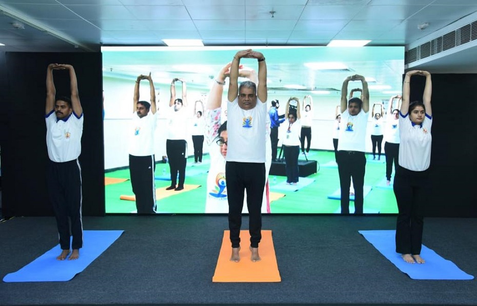ESIC Yoga Fortnight, 7 to 21 June, 2022 launched by Union Minister for Labour and Employment on 7th June, 2022.